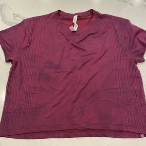Lululemon Purple Workout Tee Shirt
